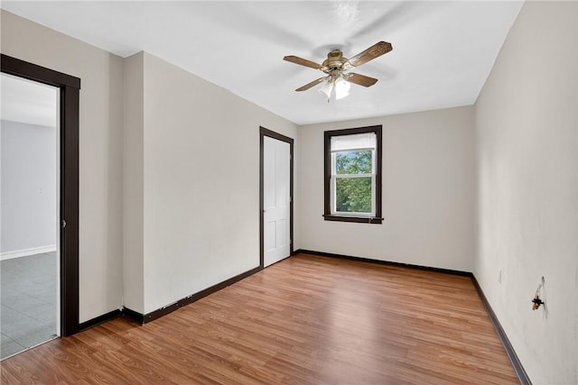 226 Herndon, Elliott, PA 15220 - spare room with light wood finished floors and ceiling fan
