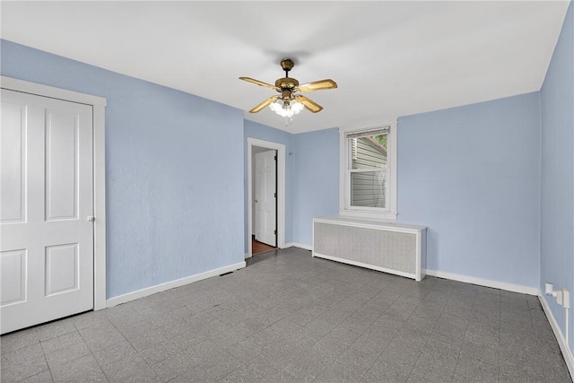 226 Herndon, Elliott, PA 15220 - spare room featuring radiator and a ceiling fan