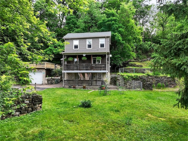 226 Herndon, Elliott, PA 15220 - rear view of house featuring a lawn and an attached garage