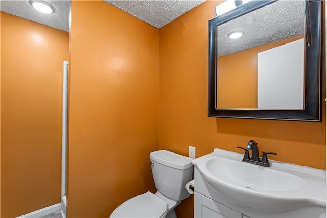 1032 Grove St, Monaca, PA 15061 - bathroom with vanity and a textured ceiling