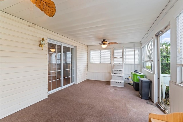 1032 Grove St, Monaca, PA 15061 - sunroom / solarium featuring ceiling fan and healthy amount of natural light