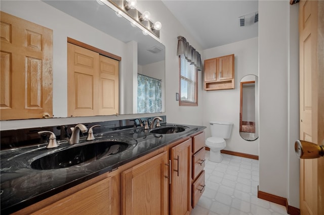 321 Dairy Farm Rd, Allegheny Twp Wml, PA 15068 - bathroom with double vanity, tile patterned floors, and a shower with shower curtain