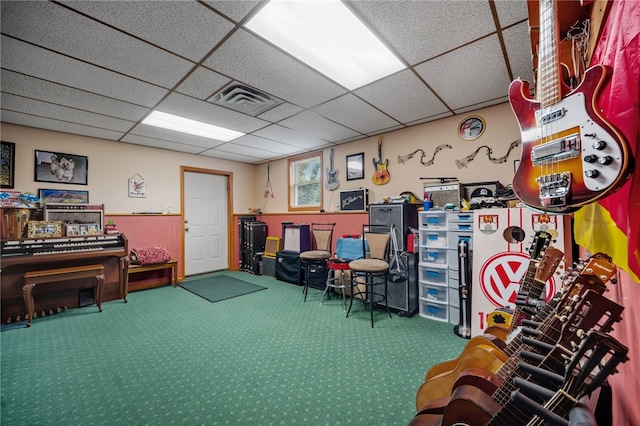 321 Dairy Farm Rd, Allegheny Twp Wml, PA 15068 - miscellaneous room featuring carpet floors and a drop ceiling