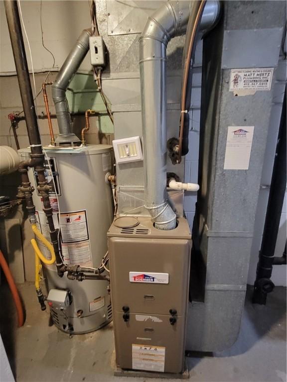 611 Broadhead Ave, Crafton, PA 15205 - utility room with gas water heater