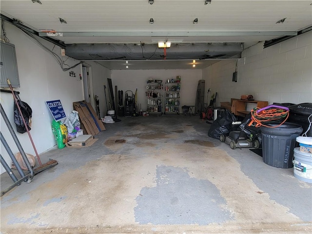 611 Broadhead Ave, Crafton, PA 15205 - garage with electric panel and a garage door opener
