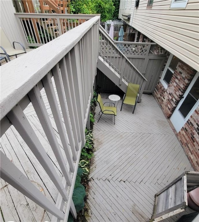 611 Broadhead Ave, Crafton, PA 15205 - wooden deck with stairs