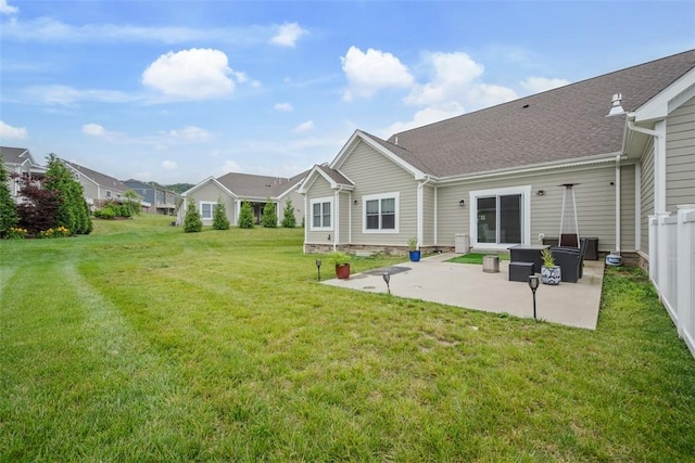 503 Tuscarora Rd, Marshall, PA 16046 - back of property featuring a patio, a residential view, and roof with shingles