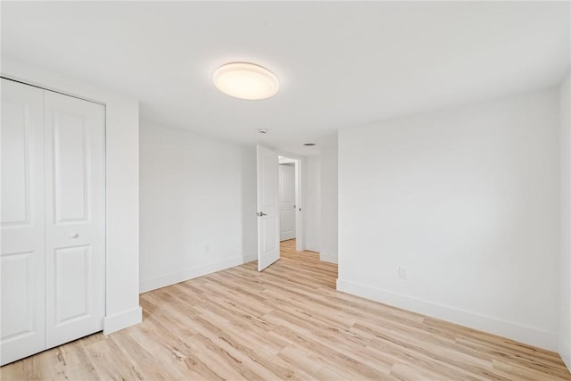 634 Euclid Ave, Canonsburg, PA 15317 - unfurnished bedroom with light wood-type flooring and a closet