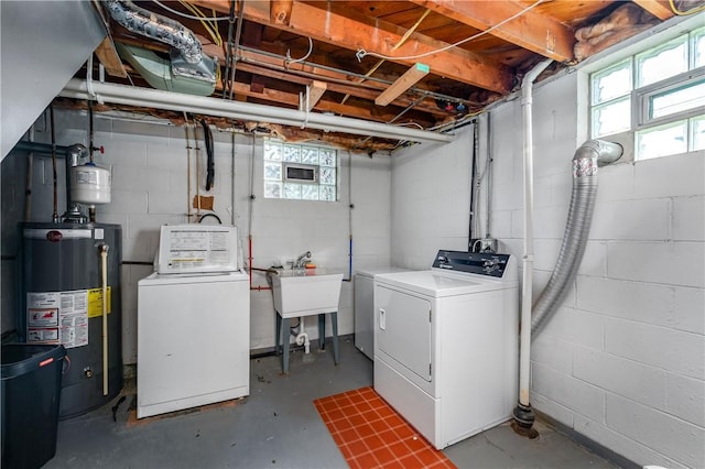 1072 N Ave, Baden, PA 15005 - below grade area with gas water heater and washing machine and clothes dryer