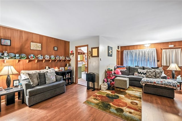 570 S 7th St, Sharpsville, PA 16150 - living area with wood walls and wood finished floors