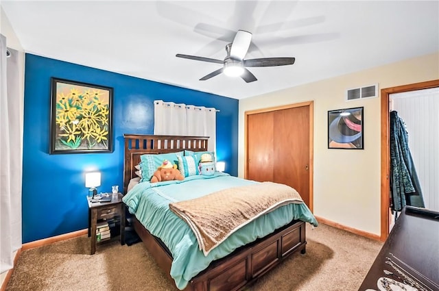 570 S 7th St, Sharpsville, PA 16150 - bedroom with carpet and ceiling fan