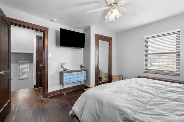 171 Clearview Ave, Ross Twp, PA 15229 - bedroom with hardwood / wood-style flooring and ceiling fan