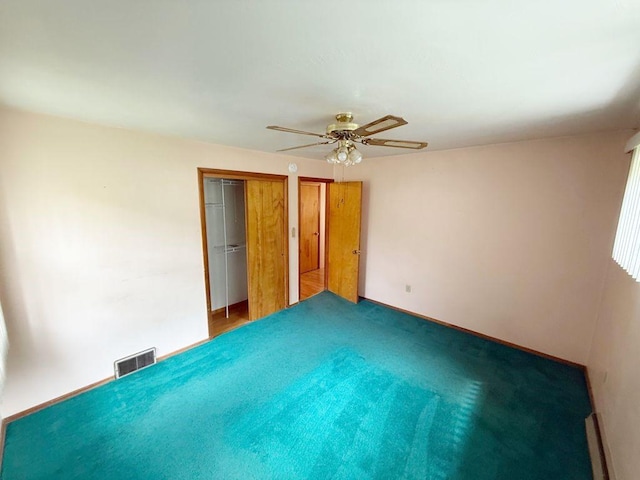 717 King St, Mckeesport, PA 15132 - unfurnished bedroom with a ceiling fan and carpet floors