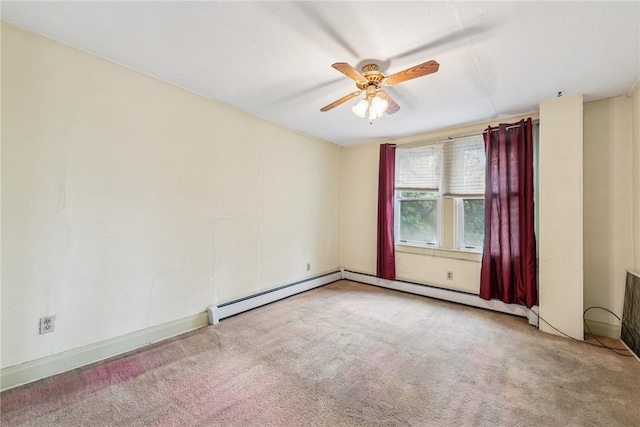 373 Copperfield Ave, Carrick, PA 15210 - unfurnished room with a ceiling fan and carpet flooring