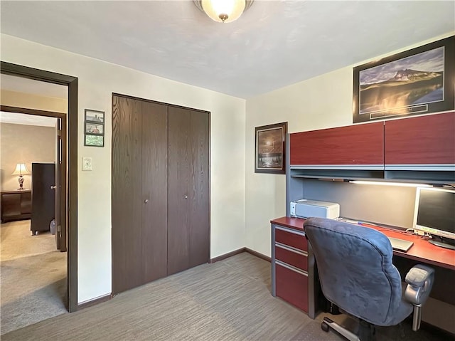 321 Jo Ann Dr, West Mifflin, PA 15122 - office area featuring light carpet and baseboards
