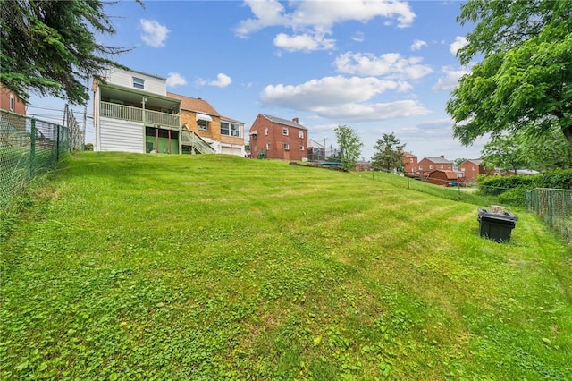 3176 Churchview Ave, Baldwin Boro, PA 15227 - fenced backyard featuring stairway and a residential view