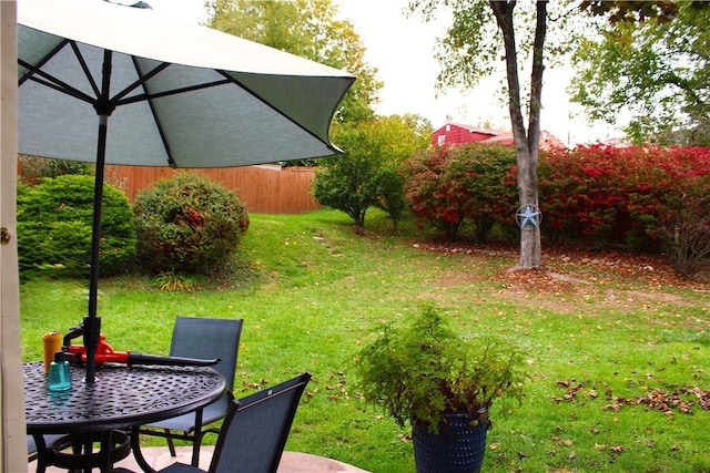 77 Ridgecrest Dr, Wilkins Twp, PA 15235 - view of green lawn featuring outdoor dining space