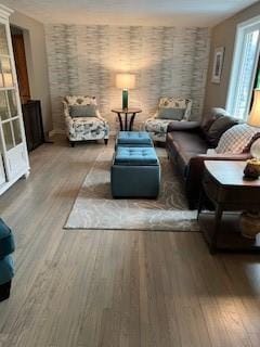 77 Ridgecrest Dr, Wilkins Twp, PA 15235 - living room featuring wood finished floors