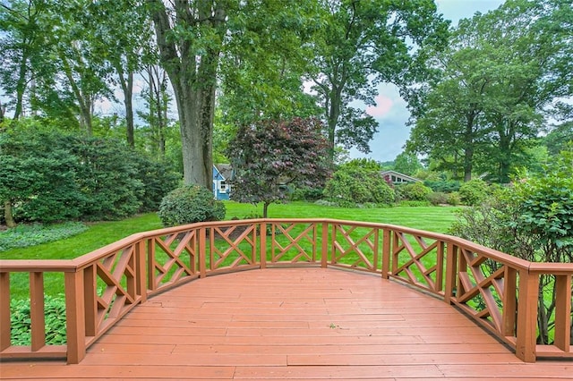 126 Elm Dr, Level Green, PA 15085 - wooden terrace with a yard