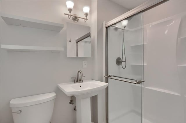 156 Dwellington Dr, Middlesex Twp, PA 16059 - bathroom with a shower stall and toilet
