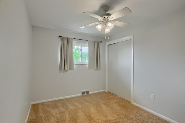 156 Dwellington Dr, Middlesex Twp, PA 16059 - spare room with light colored carpet and a ceiling fan