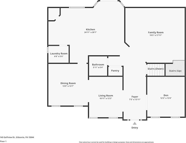 140 Golfview Dr, Adams Twp, PA 15044 - view of floor plan / room layout