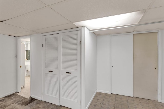 314 Sleepy Hollow Rd, Mt Lebanon, PA 15228 - finished basement featuring a paneled ceiling