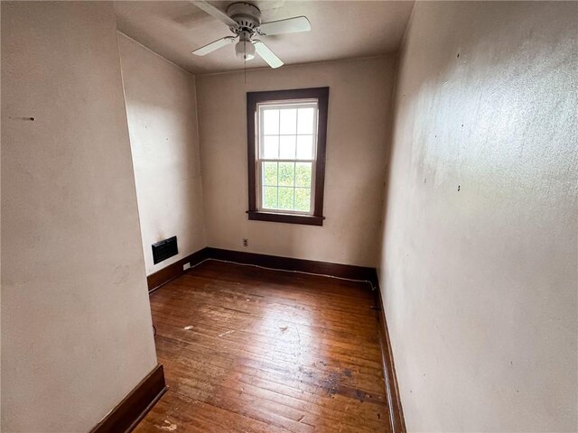 2406 Banker St, Mckeesport, PA 15132 - spare room with wood-type flooring and ceiling fan