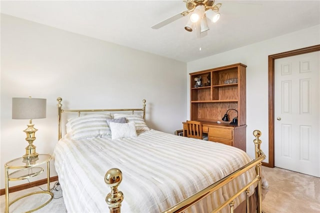 1386 Royal Oak Dr, Marshall, PA 15090 - bedroom with light colored carpet and ceiling fan