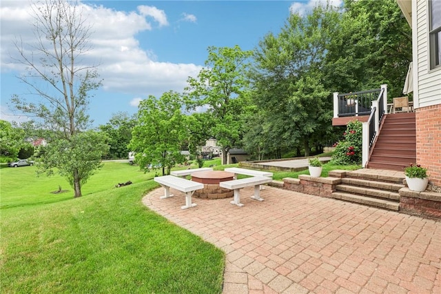 1386 Royal Oak Dr, Marshall, PA 15090 - view of patio with stairs