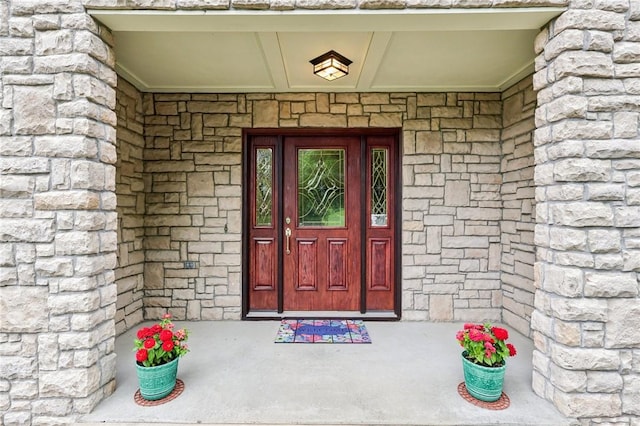 1386 Royal Oak Dr, Marshall, PA 15090 - property entrance featuring stone siding