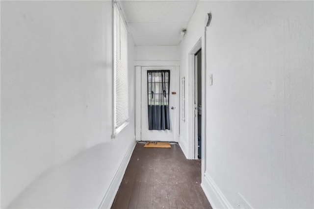 957-959 5th Ave, East Mckeesport, PA 15035 - hall featuring dark wood-style flooring and baseboards
