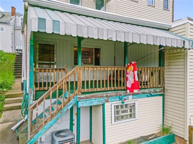 1908 Saint Paul St, South Side, PA 15203 - doorway to property featuring covered porch