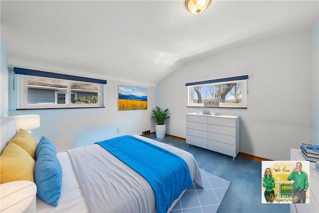 201 Hickory Way, Oakmont, PA 15139 - bedroom featuring lofted ceiling
