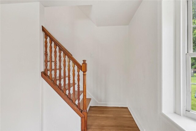 221 Miller Ave, Duquesne, PA 15110 - staircase with wood finished floors and baseboards