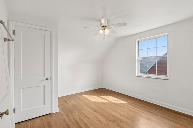 221 Miller Ave, Duquesne, PA 15110 - bonus room featuring light wood-style flooring, ceiling fan, and lofted ceiling