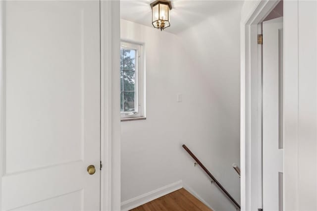 221 Miller Ave, Duquesne, PA 15110 - stairs with wood finished floors and vaulted ceiling