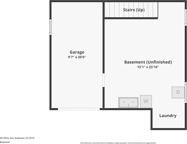 221 Miller Ave, Duquesne, PA 15110 - view of property floor plan