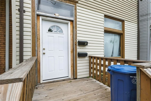 2952 Zephyr Ave, Sheraden, PA 15204 - property entrance featuring a deck