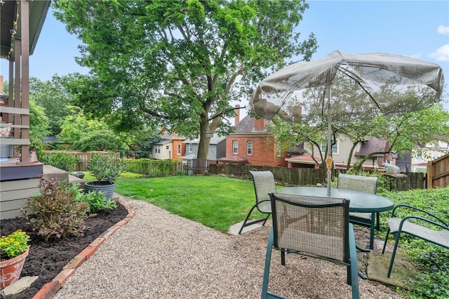 125 Richey Ave, Observatory Hill, PA 15214 - fenced backyard with a patio and outdoor dining area