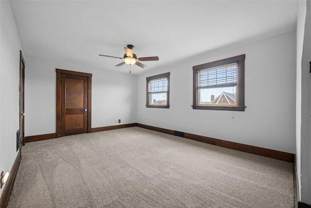 3123 Willett Rd, Brentwood, PA 15227 - spare room featuring ceiling fan and light colored carpet