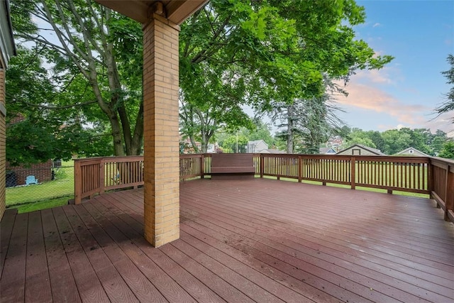 3123 Willett Rd, Brentwood, PA 15227 - view of deck at dusk