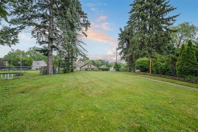 3123 Willett Rd, Brentwood, PA 15227 - view of yard with a trampoline