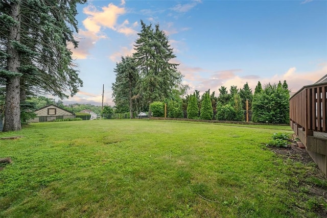 3123 Willett Rd, Brentwood, PA 15227 - yard at dusk with a lawn