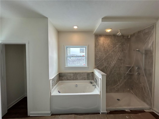 232 Lola Ct, Robinson Twp Nwa, PA 15136 - bathroom with a bath and a walk in shower