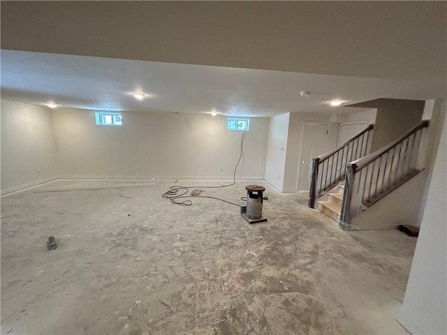 232 Lola Ct, Robinson Twp Nwa, PA 15136 - below grade area featuring healthy amount of natural light and stairs