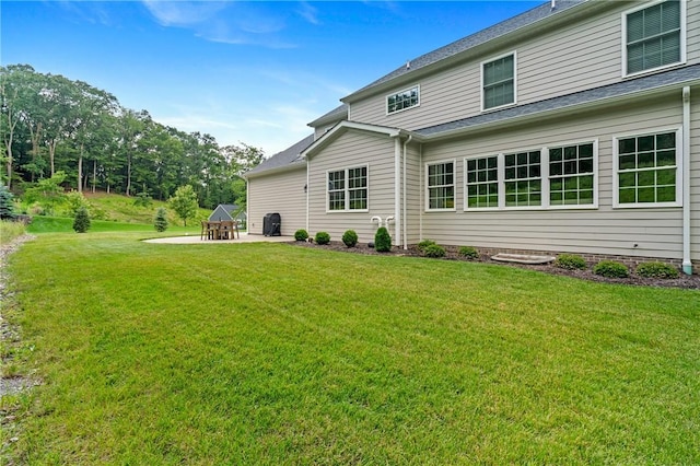 406 Oak Ridge Ct, Pine Twp Nal, PA 16046 - back of property featuring a lawn, a patio area, and a gazebo