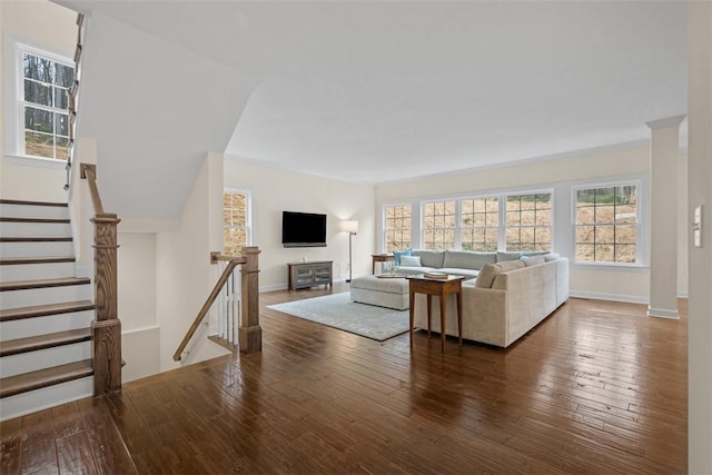 406 Oak Ridge Ct, Pine Twp Nal, PA 16046 - living area with plenty of natural light and hardwood / wood-style flooring