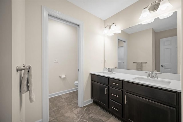 406 Oak Ridge Ct, Pine Twp Nal, PA 16046 - bathroom with double vanity and toilet