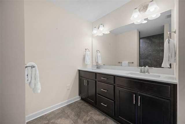 406 Oak Ridge Ct, Pine Twp Nal, PA 16046 - full bath featuring double vanity and tile patterned floors